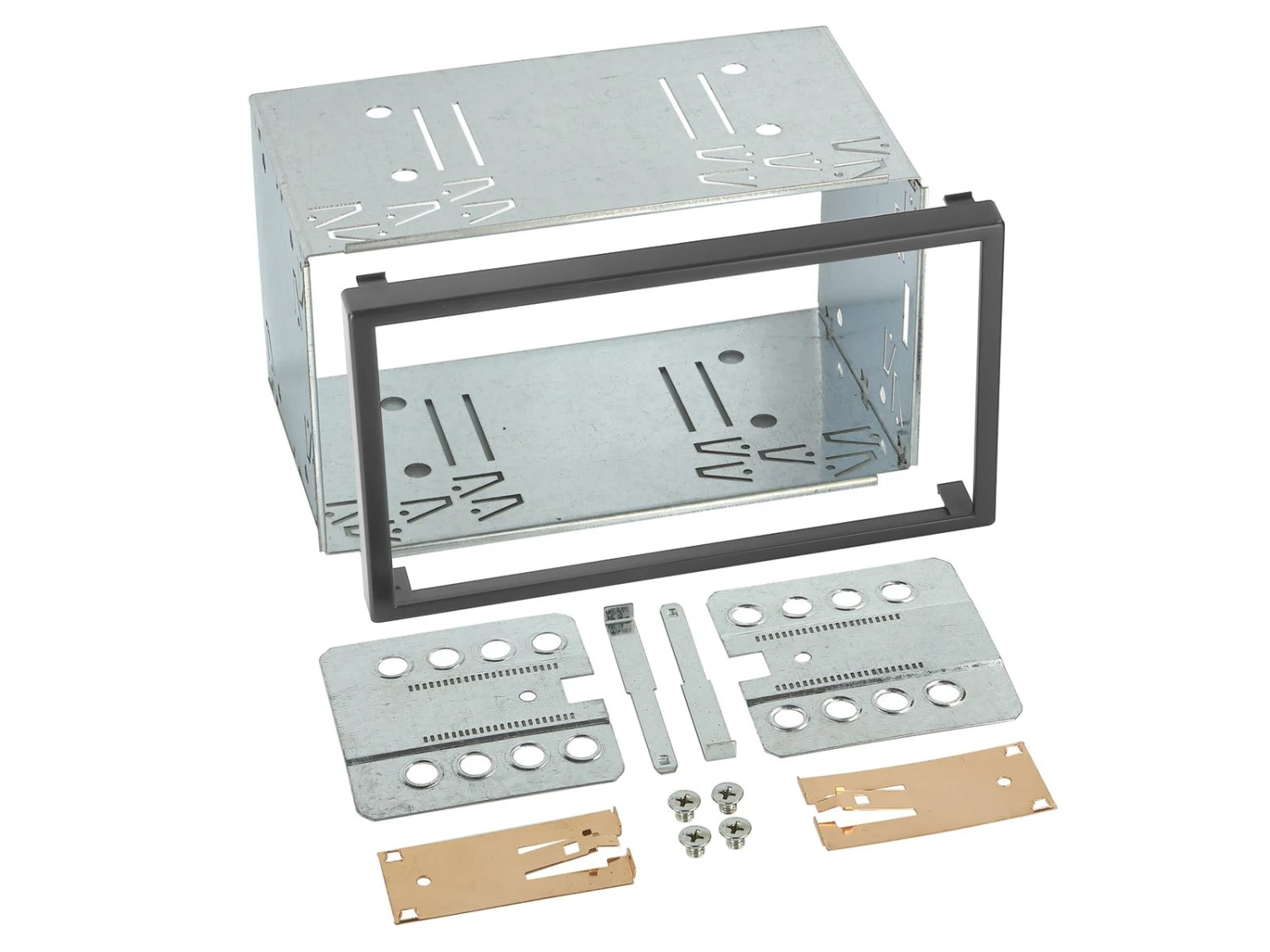 Metall - Installations Kit Für Doppel DIN Blenden (182x103 Mm) - 24430.1 / 381230-00 1 Metall - Installations Kit Für Doppel DIN Blenden (182x103 Mm) - 24430.1 / 381230-00