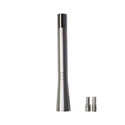 Ersatzantennenstab - Aluminium - Silber - M5 / M6 Gewinde - 10 Cm Länge