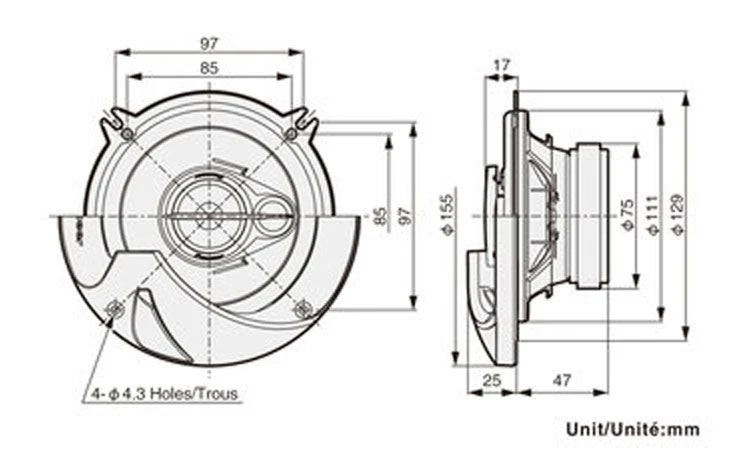 Pioneer TS-R1350S - 13 Cm 3-Wege-Lautsprecher Mit 250 Watt (RMS: 35 Watt) 2 Pioneer TS-R1350S - 13 Cm 3-Wege-Lautsprecher Mit 250 Watt (RMS: 35 Watt) – Bild 2