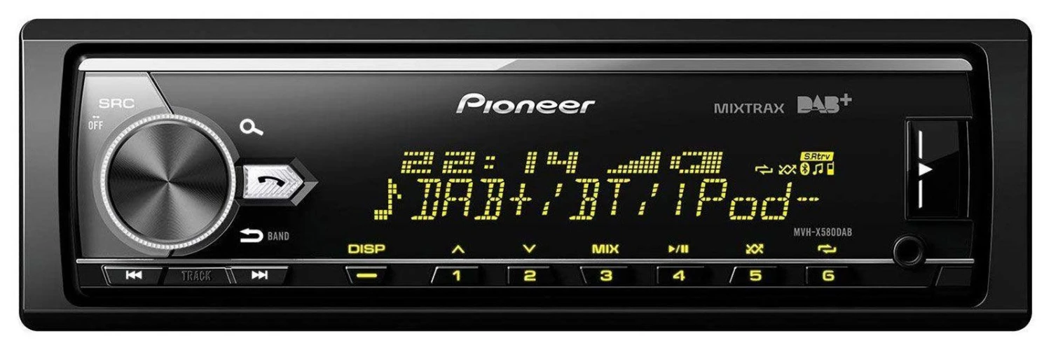 Pioneer MVH-X580DAB - MP3-Autoradio Mit DAB / Bluetooth / USB / IPod / AUX-IN 1 Pioneer MVH-X580DAB - MP3-Autoradio Mit DAB / Bluetooth / USB / IPod / AUX-IN