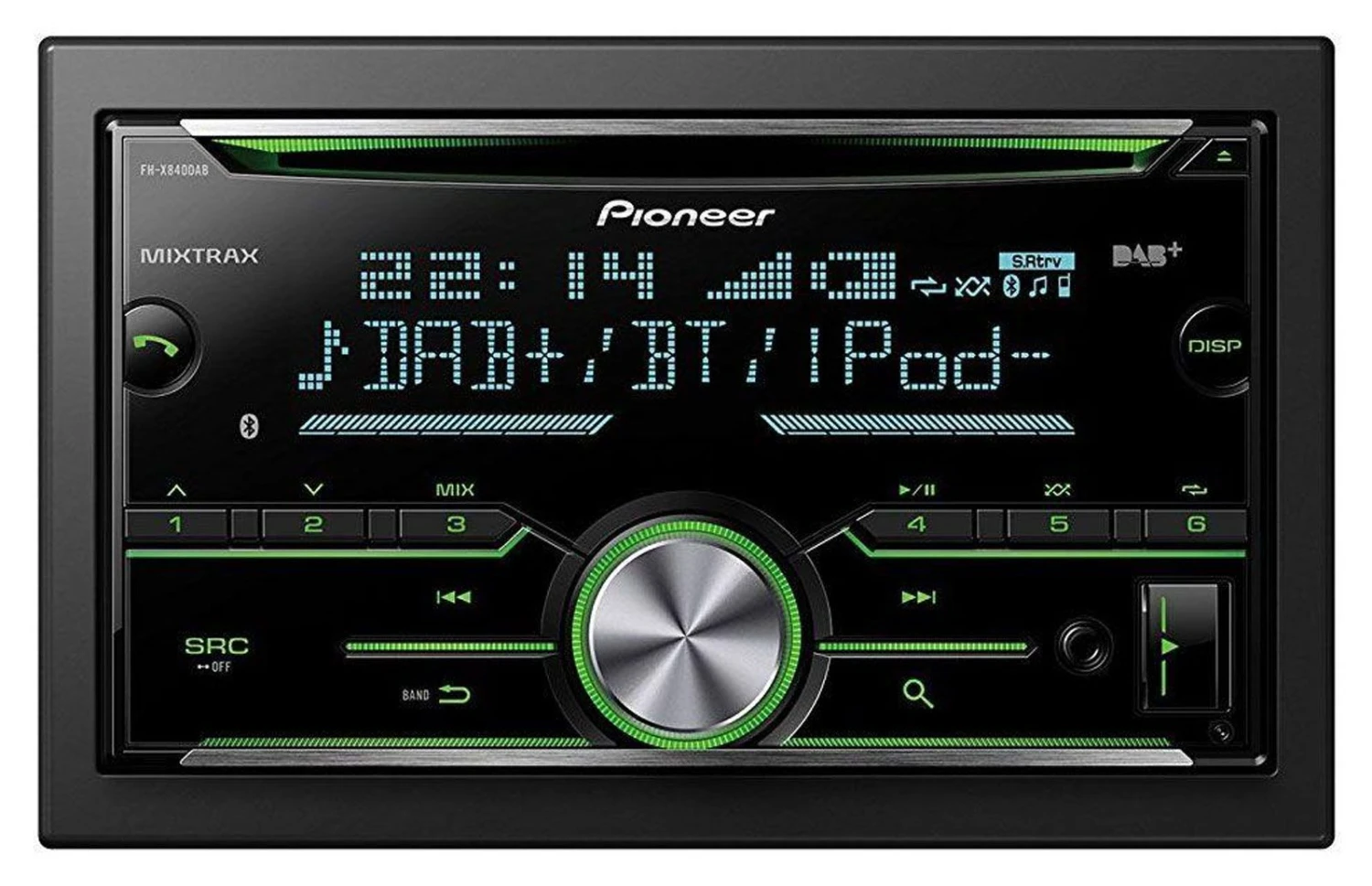 Pioneer FH-X840DAB - Doppel-DIN CD/MP3-Autoradio Mit Bluetooth / DAB / USB / IPod / AUX-IN 1 Pioneer FH-X840DAB - Doppel-DIN CD/MP3-Autoradio Mit Bluetooth / DAB / USB / IPod / AUX-IN