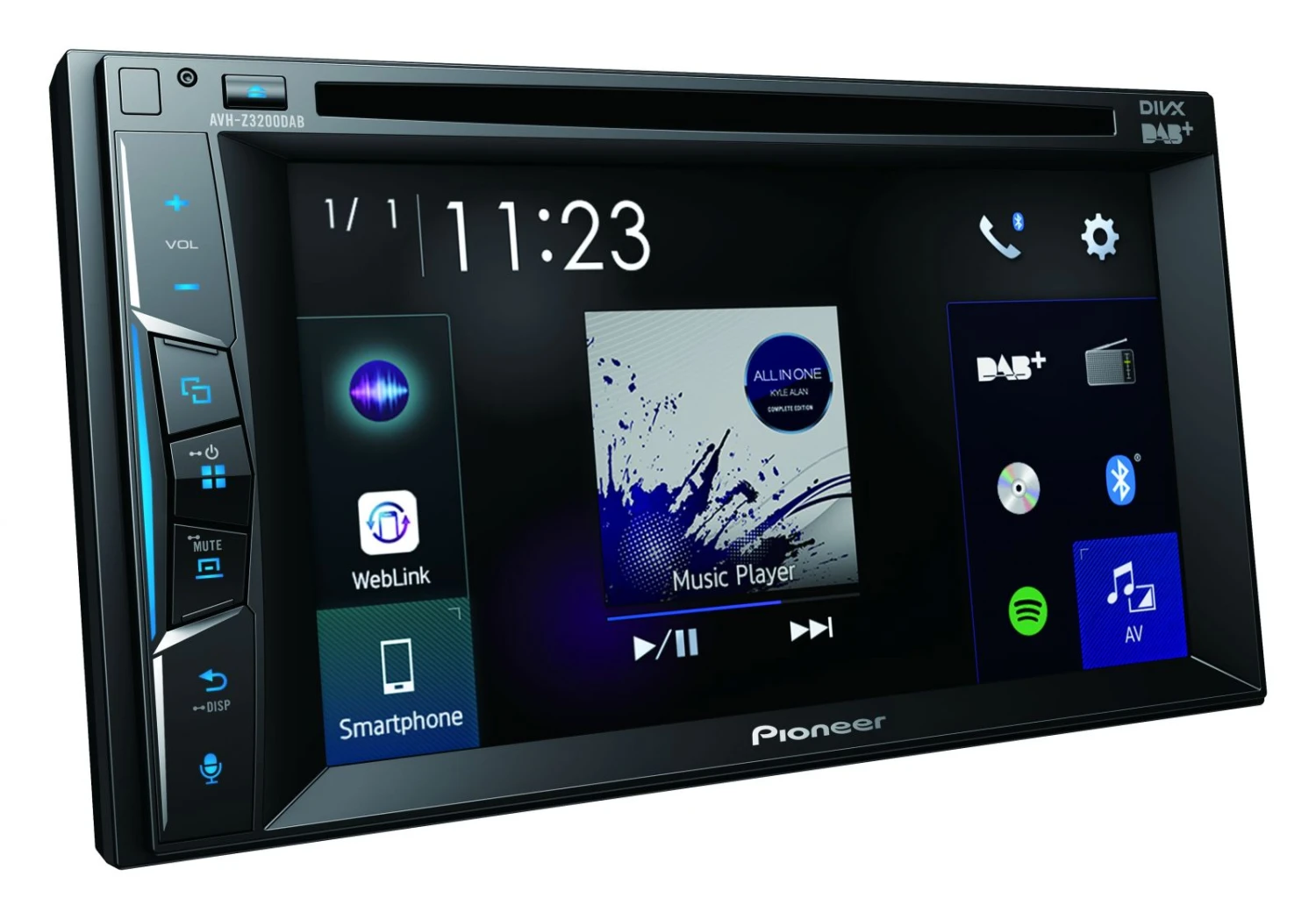 Pioneer AVH-Z3200DAB - Doppel-DIN CD/DVD/MP3-Autoradio Mit Touchscreen / DAB / Bluetooth / USB / AUX 3 Pioneer AVH-Z3200DAB - Doppel-DIN CD/DVD/MP3-Autoradio Mit Touchscreen / DAB / Bluetooth / USB / AUX – Bild 3
