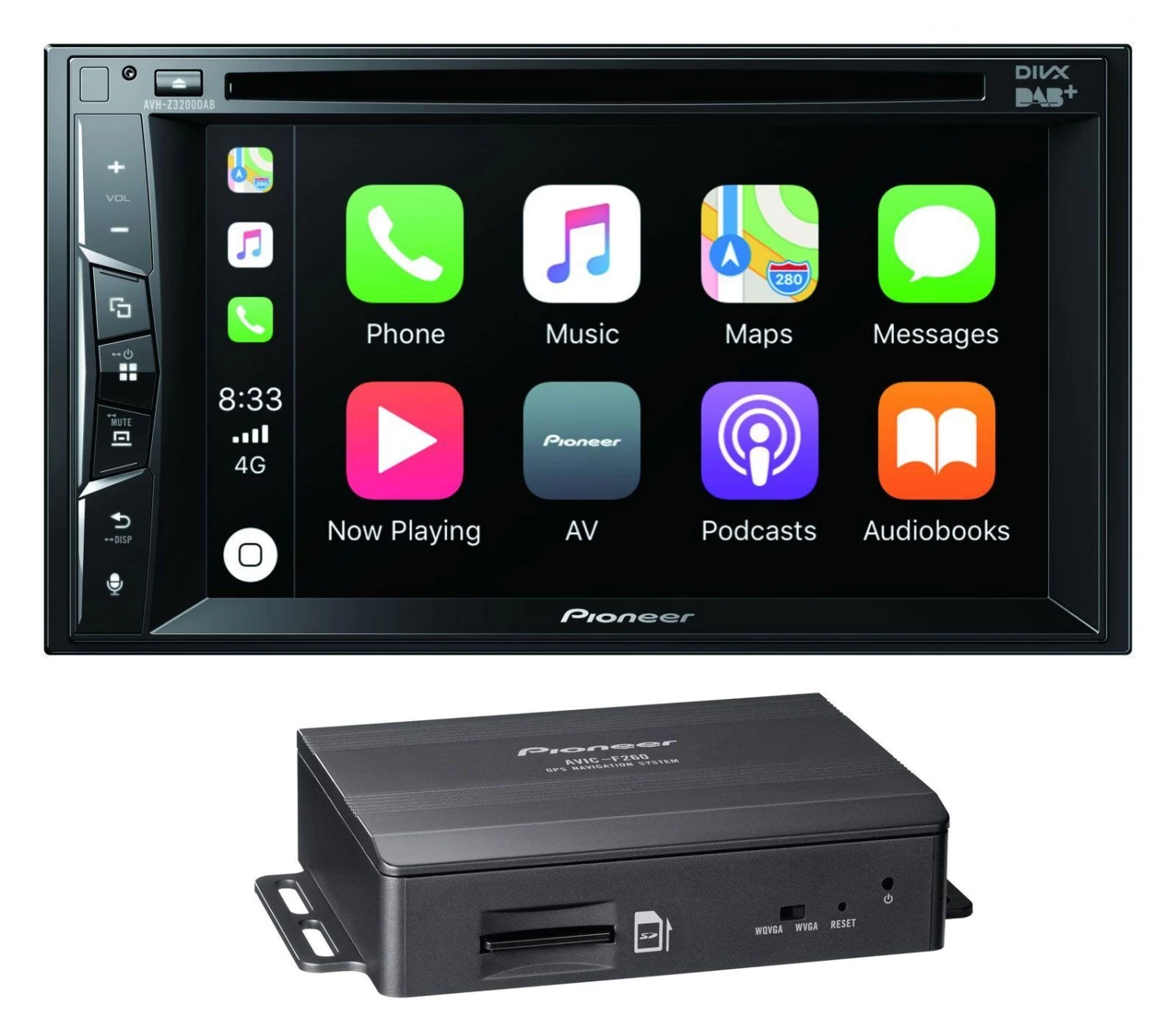 Pioneer AVH-Z3200DAB + AVIC-F260-2 - 2-DIN Navigation Mit Touchscreen / DAB / TMC / Bluetooth / DVD 1 Pioneer AVH-Z3200DAB + AVIC-F260-2 - 2-DIN Navigation Mit Touchscreen / DAB / TMC / Bluetooth / DVD