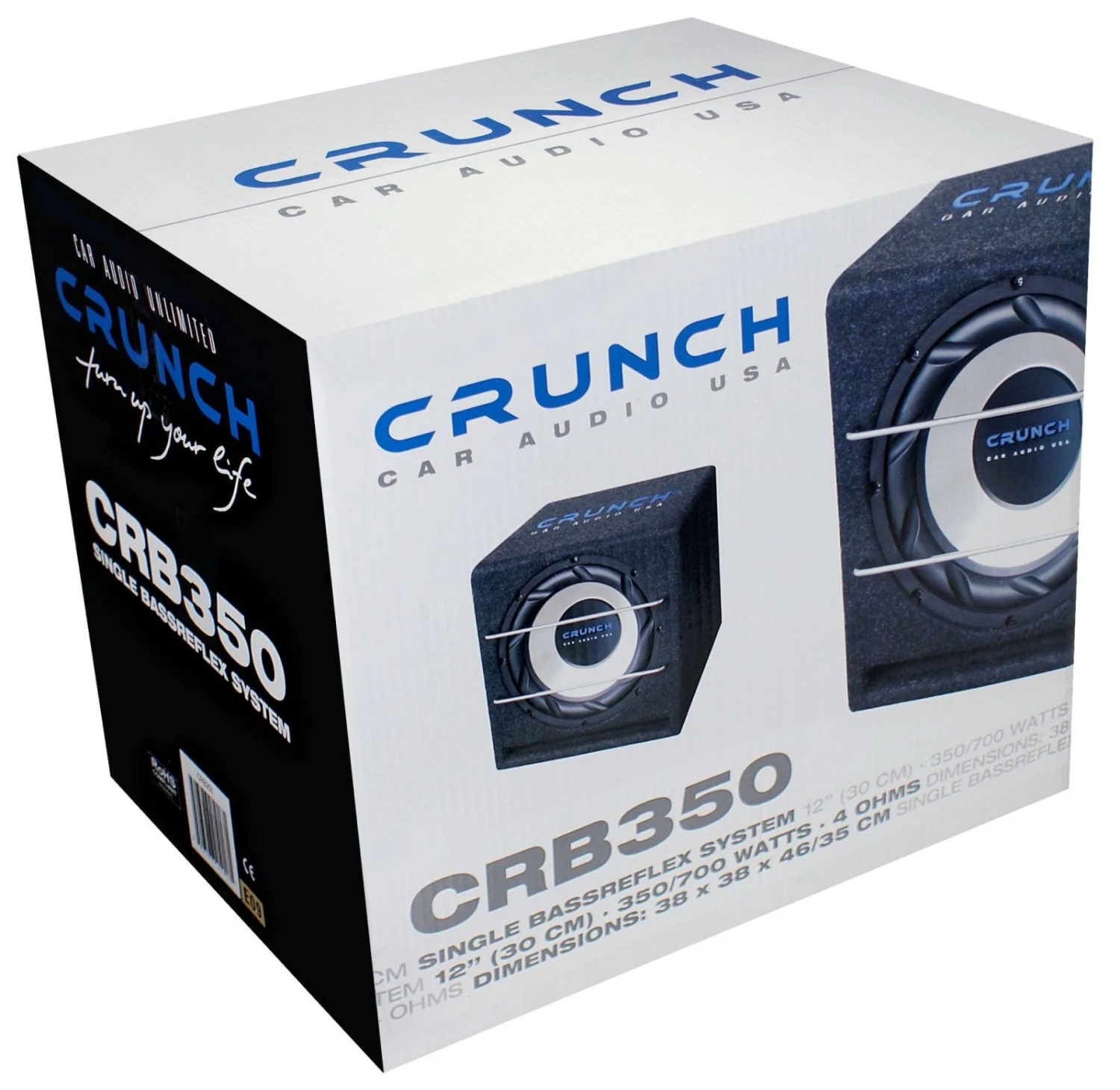 Crunch CRB350 - 30 Cm Passiv Subwoofer Mit 700 Watt (RMS: 350 Watt) 2 Crunch CRB350 - 30 Cm Passiv Subwoofer Mit 700 Watt (RMS: 350 Watt) – Bild 2