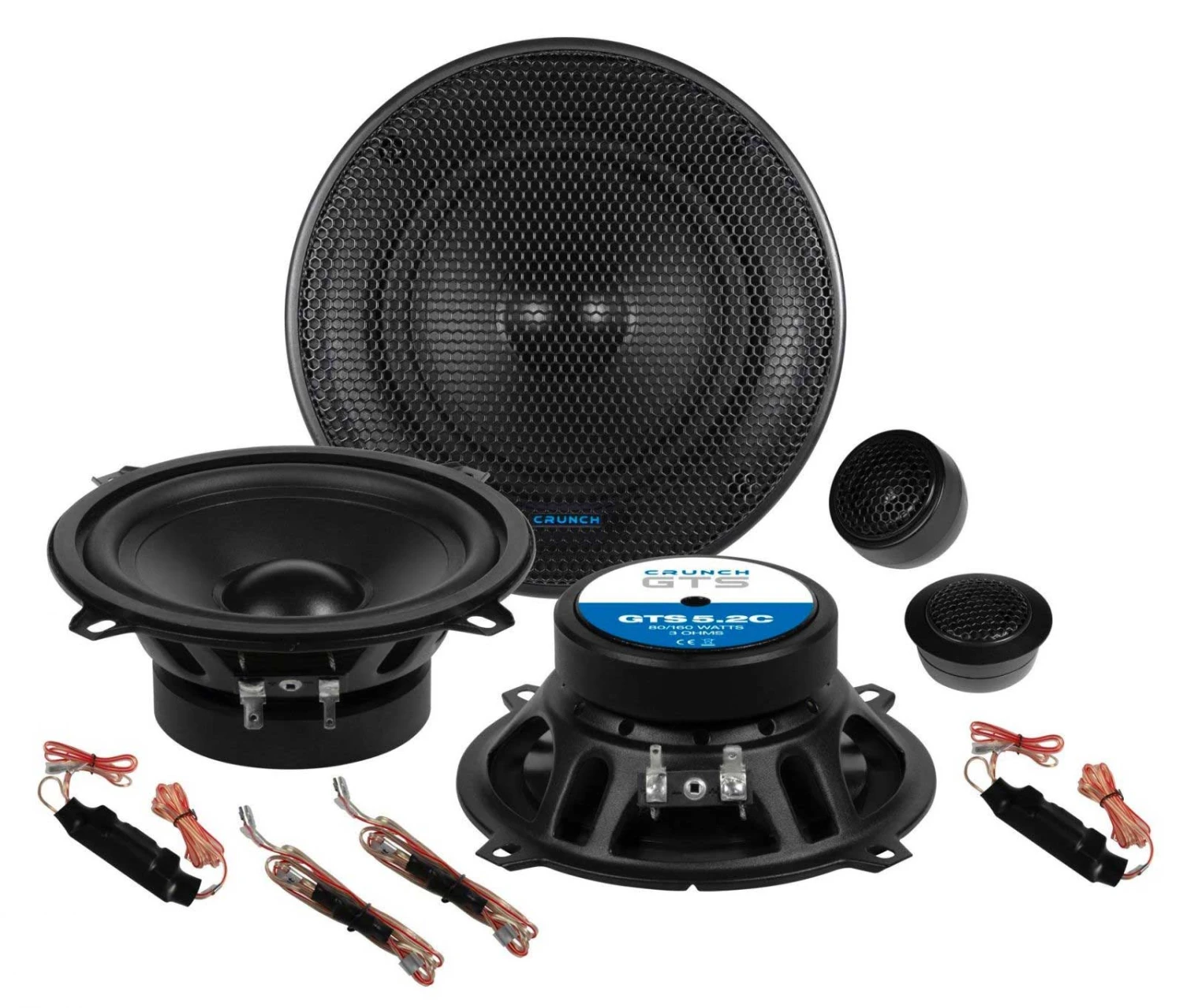 Crunch GTS5.2C - 13 Cm Komponenten-Lautsprecher Mit 160 Watt (RMS: 80 Watt) 1 Crunch GTS5.2C - 13 Cm Komponenten-Lautsprecher Mit 160 Watt (RMS: 80 Watt)