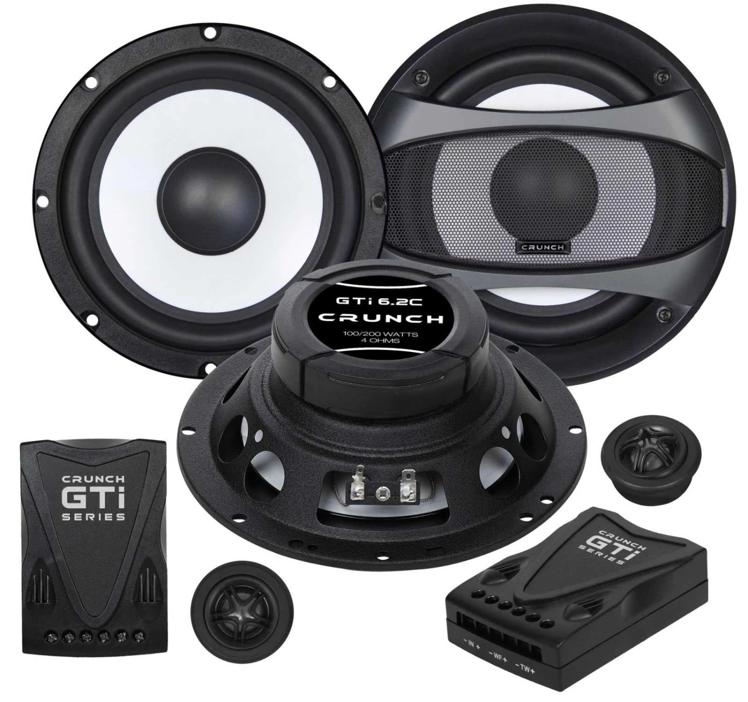 Crunch GTI6.2C - 16,5 Cm Komponenten-Lautsprecher Mit 200 Watt (RMS: 100 Watt) 1 Crunch GTI6.2C - 16,5 Cm Komponenten-Lautsprecher Mit 200 Watt (RMS: 100 Watt)