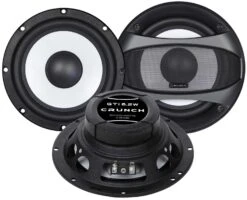 Crunch GTI6.2W - 16,5 Cm Mitteltöner-Lautsprecher Mit 200 Watt (RMS: 100 Watt)