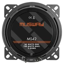 Musway MS42 - 10 Cm 2-Wege-Lautsprecher Mit 120 Watt (RMS: 60 Watt) -Auto Zubehör Günstiges Geschäft 35236 5