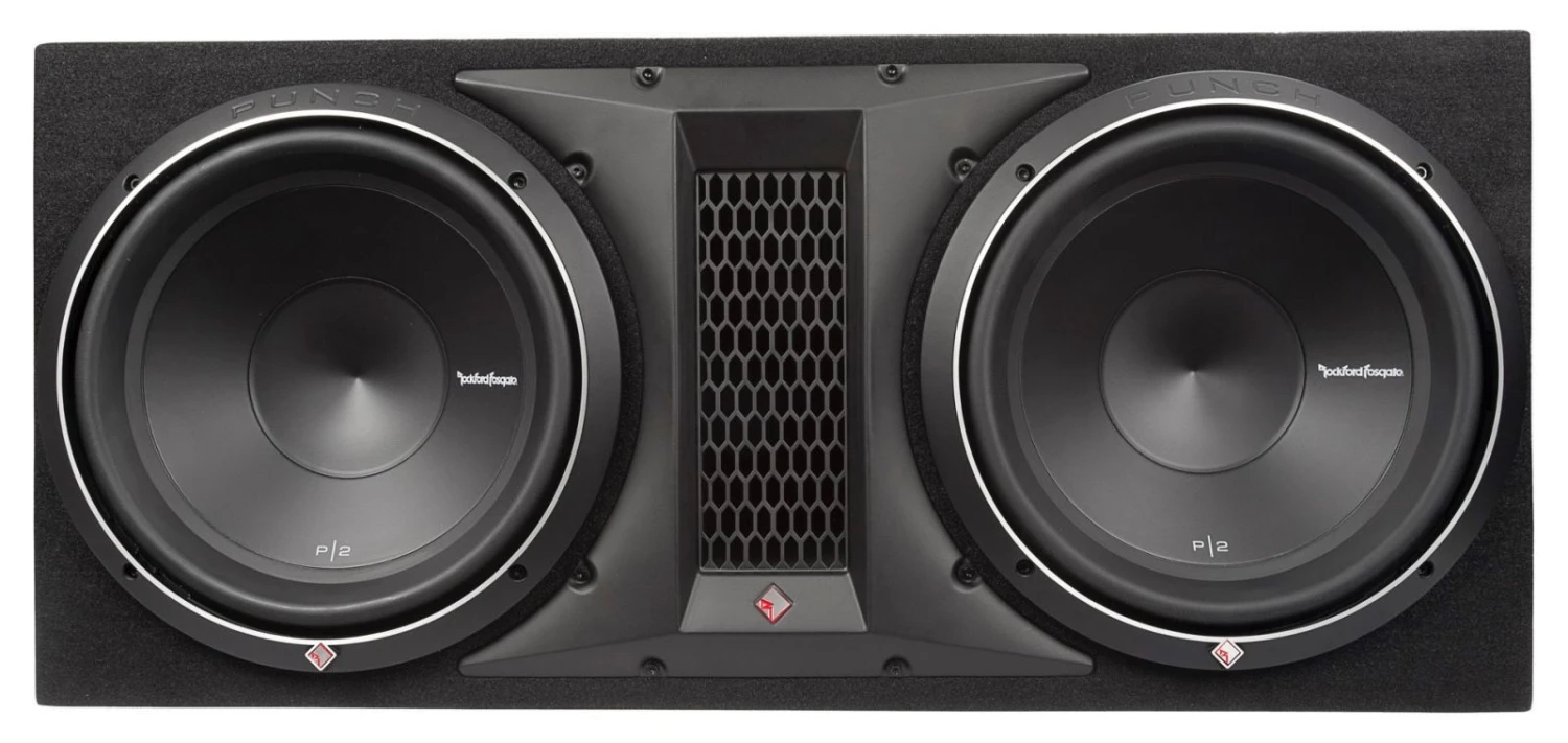 Rockford Fosgate PUNCH P2-2X12 - 30 Cm Passiv Subwoofer Mit 1600 Watt (RMS: 800 Watt) 2 Rockford Fosgate PUNCH P2-2X12 - 30 Cm Passiv Subwoofer Mit 1600 Watt (RMS: 800 Watt) – Bild 2