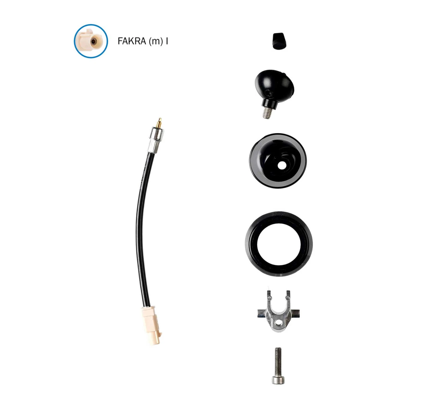 Antennenfuß Komplett Mit 15 Cm Kabel - Fakra (m) F Stecker - ATTB 4226.30 2 Antennenfuß Komplett Mit 15 Cm Kabel - Fakra (m) F Stecker - ATTB 4226.30 – Bild 2