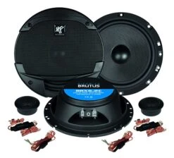 Hifonics BRUTUS BRX6.2C - 16,5 Cm Komponenten-Lautsprecher Mit 200 Watt (RMS: 100 Watt)