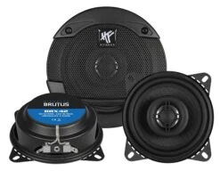 Hifonics BRUTUS BRX42 - 10 Cm 2-Wege-Lautsprecher Mit 120 Watt (RMS: 60 Watt)