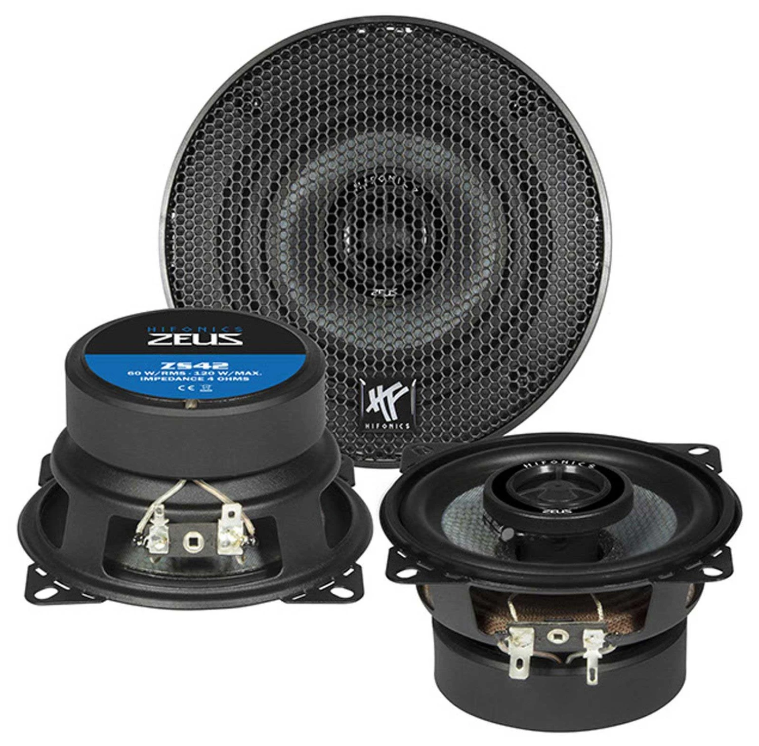 Hifonics ZEUS ZS42 - 10 Cm 2-Wege-Lautsprecher Mit 120 Watt (RMS: 60 Watt) 1 Hifonics ZEUS ZS42 - 10 Cm 2-Wege-Lautsprecher Mit 120 Watt (RMS: 60 Watt)