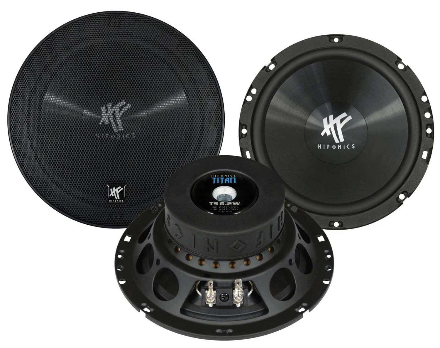 Hifonics TITAN TS6.2W - 16,5 Cm Tiefmitteltöner-Lautsprecher Mit 200 Watt (RMS: 100 Watt) 1 Hifonics TITAN TS6.2W - 16,5 Cm Tiefmitteltöner-Lautsprecher Mit 200 Watt (RMS: 100 Watt)