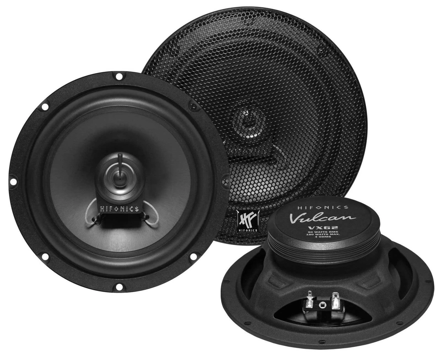 Hifonics VULCAN VX62 - 16,5 Cm 2-Wege-Lautsprecher Mit 180 Watt (RMS: 90 Watt) 1 Hifonics VULCAN VX62 - 16,5 Cm 2-Wege-Lautsprecher Mit 180 Watt (RMS: 90 Watt)