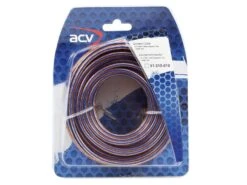 ACV Lautsprecherkabel 2x1,50mm² Transparent / Blau 10m - 51-215-010
