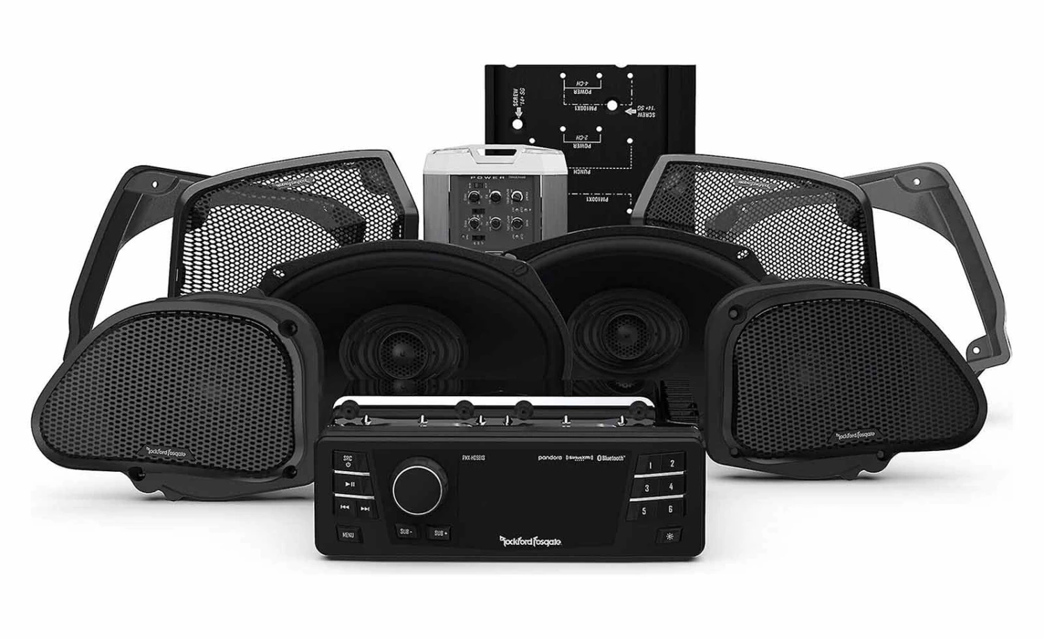 Rockford Fosgate HD9813RG-STAGE3 - MP3-Autoradio Mit Bluetooth / USB / IPod Für Harley Davidson 1 Rockford Fosgate HD9813RG-STAGE3 - MP3-Autoradio Mit Bluetooth / USB / IPod Für Harley Davidson