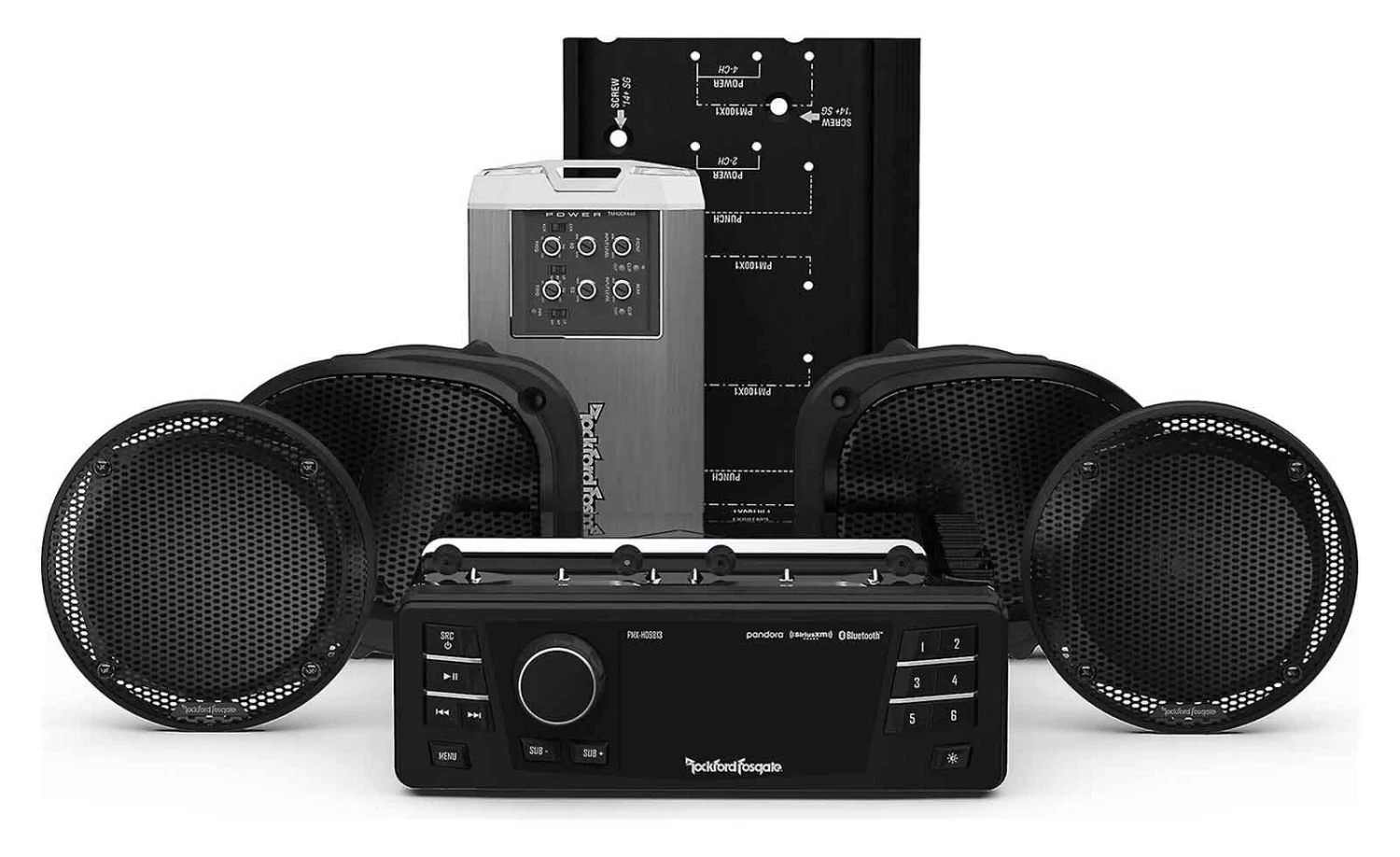 Rockford Fosgate HD9813RGU-STAGE2 - MP3-Autoradio Mit Bluetooth / USB / IPod Für Harley Davidson 1 Rockford Fosgate HD9813RGU-STAGE2 - MP3-Autoradio Mit Bluetooth / USB / IPod Für Harley Davidson