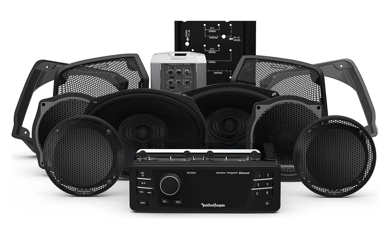 Rockford Fosgate HD9813SGU-STAGE3 - MP3-Autoradio Mit Bluetooth / USB / IPod Für Harley Davidson 1 Rockford Fosgate HD9813SGU-STAGE3 - MP3-Autoradio Mit Bluetooth / USB / IPod Für Harley Davidson