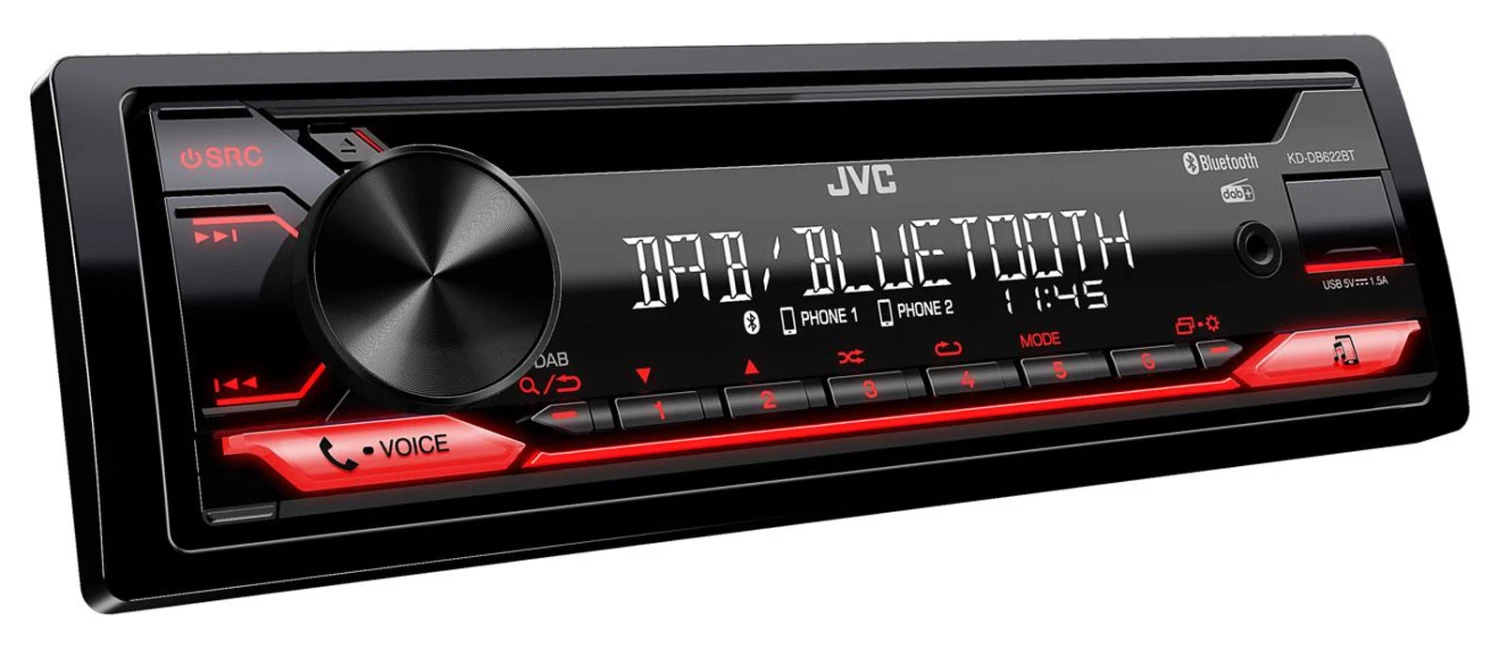 JVC KD-DB622BT - CD/MP3-Autoradio Mit DAB / Bluetooth / USB / IPod / AUX-IN 2 JVC KD-DB622BT - CD/MP3-Autoradio Mit DAB / Bluetooth / USB / IPod / AUX-IN – Bild 2