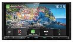 Kenwood DNX9190DABS - 2-DIN Navigation Mit Touchscreen / DAB / Bluetooth / TMC / USB / CarPlay / DVD