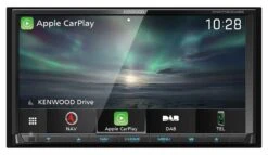Kenwood DNX7190DABS - 2-DIN Navigation Mit Touchscreen / DAB / Bluetooth / TMC / USB / CarPlay / DVD