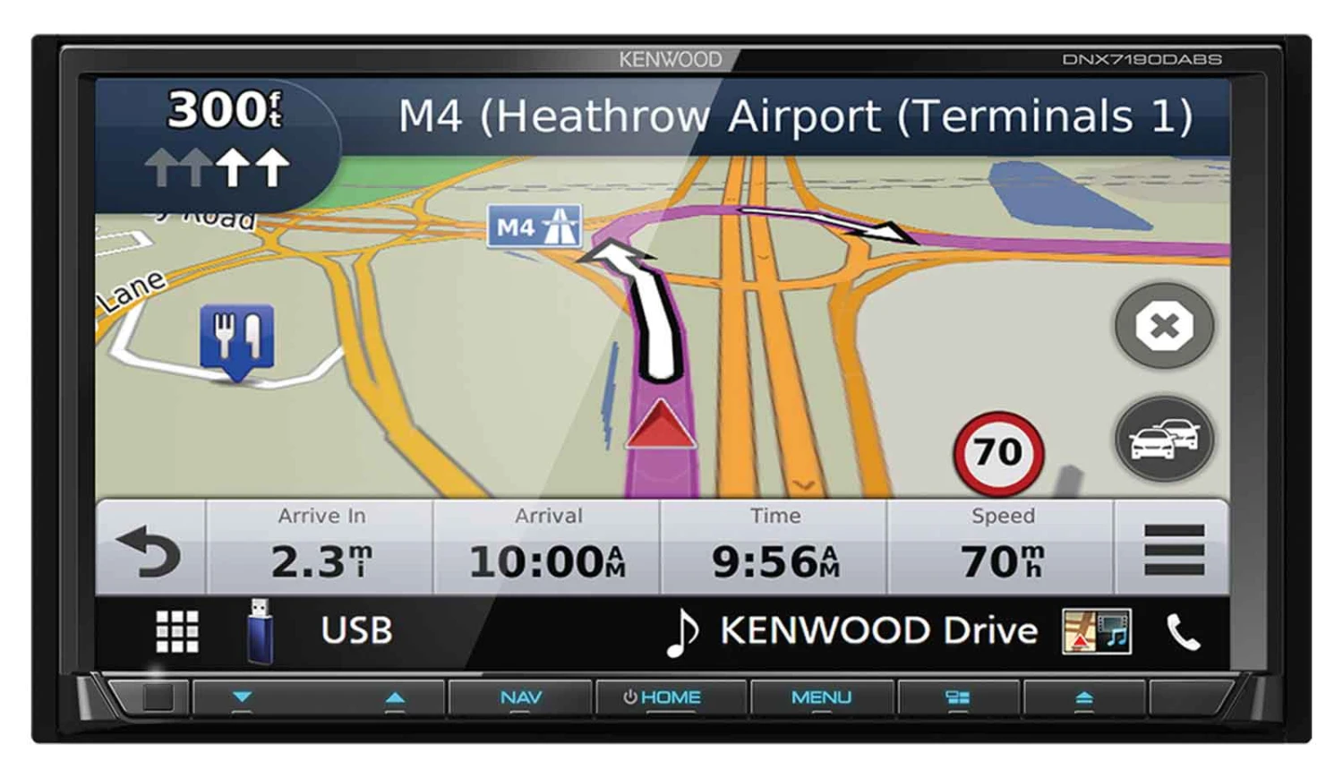 Kenwood DNX7190DABS - 2-DIN Navigation Mit Touchscreen / DAB / Bluetooth / TMC / USB / CarPlay / DVD 2 Kenwood DNX7190DABS - 2-DIN Navigation Mit Touchscreen / DAB / Bluetooth / TMC / USB / CarPlay / DVD – Bild 2