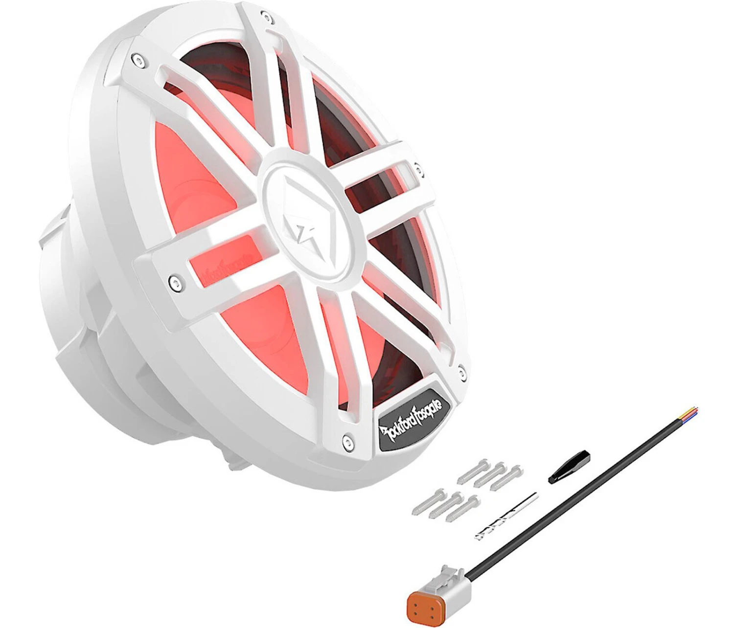 Rockford Fosgate Color Optix M1D2-10 - 25 Cm Passiv Subwoofer Mit 1200 Watt (RMS: 300 Watt) - Weiß 4 Rockford Fosgate Color Optix M1D2-10 - 25 Cm Passiv Subwoofer Mit 1200 Watt (RMS: 300 Watt) - Weiß – Bild 4