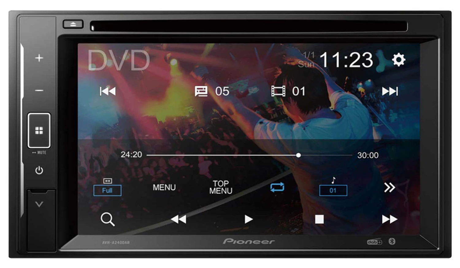 Pioneer AVH-A240DAB - Doppel-DIN CD/DVD/MP3-Autoradio Mit Touchscreen / DAB / Bluetooth / USB / IPod 2 Pioneer AVH-A240DAB - Doppel-DIN CD/DVD/MP3-Autoradio Mit Touchscreen / DAB / Bluetooth / USB / IPod – Bild 2