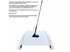 Antennenträger Weiß Für Wohnmobilantenne 360x360x1,5 Mm - Dietz 15904w -Auto Zubehör Günstiges Geschäft 40411 3