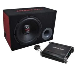Ground Zero GZ BASS KIT 12.300X-II - 30 Cm Aktiv Subwoofer Mit 300 Watt (RMS: 200 Watt)
