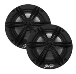 Stinger SEA65B Marine -16,5 Cm 2-Wege-Lautsprecher Mit 150 Watt (RMS: 75 Watt), Schwarz