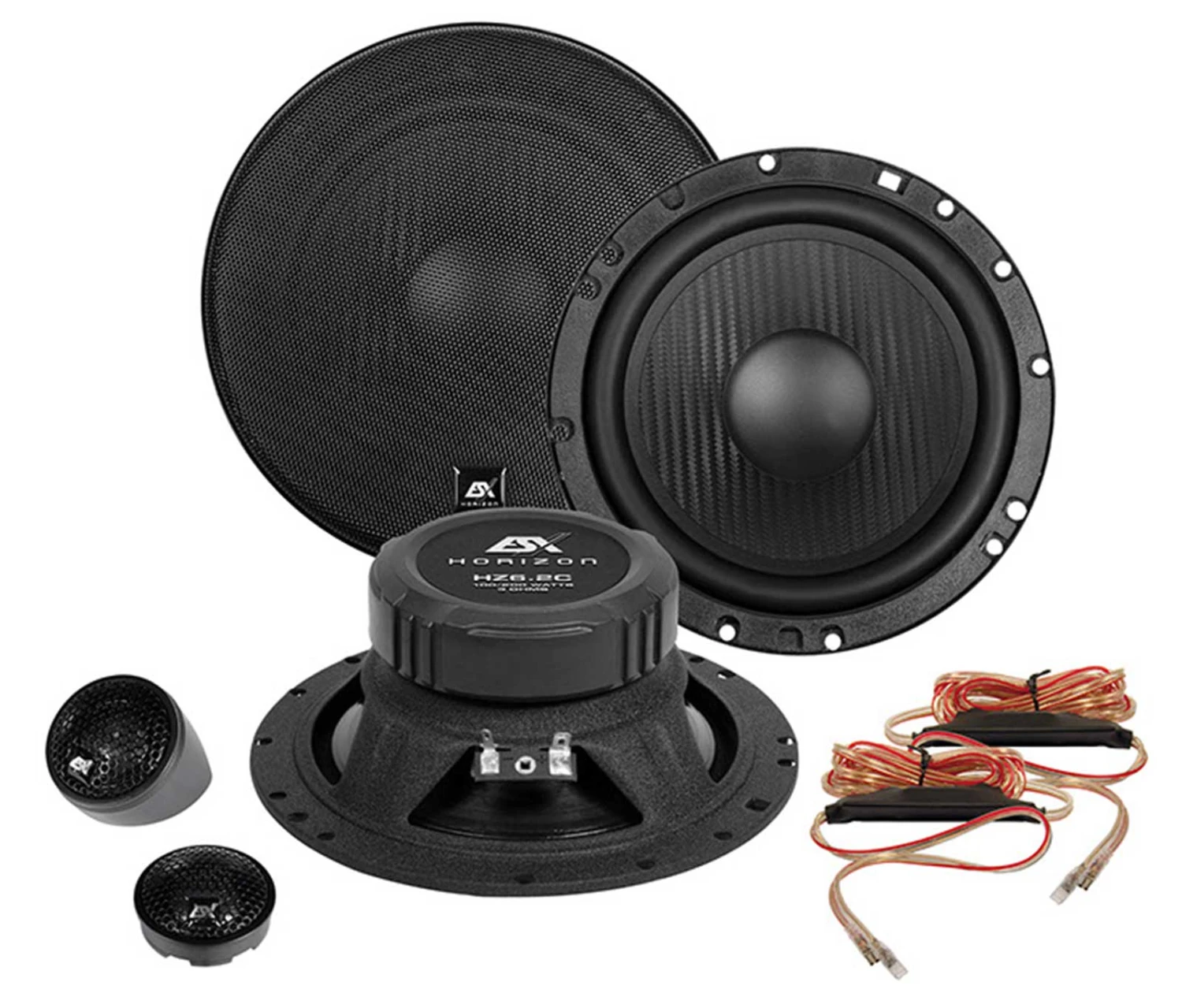 ESX HZ6.2Cv2 - 16,5 Cm Komponenten-Lautsprecher Mit 200 Watt (RMS: 100 Watt) 1 ESX HZ6.2Cv2 - 16,5 Cm Komponenten-Lautsprecher Mit 200 Watt (RMS: 100 Watt)