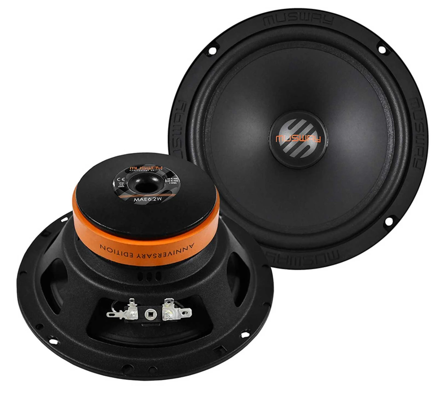 Musway MAE6.2W - 16,5 Cm Tiefmitteltöner-Lautsprecher Mit 200 Watt (RMS: 100 Watt) 1 Musway MAE6.2W - 16,5 Cm Tiefmitteltöner-Lautsprecher Mit 200 Watt (RMS: 100 Watt)