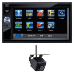 Blaupunkt Santa Cruz 370 EU + RVC 4.2W - 2-DIN Navigation Mit Touchscreen / Bluetooth / TMC / USB