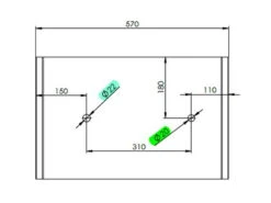 Antennenträger Weiß Für 2 Wohnmobilantenne 570x360x1,5 Mm -Auto Zubehör Günstiges Geschäft 44084 3