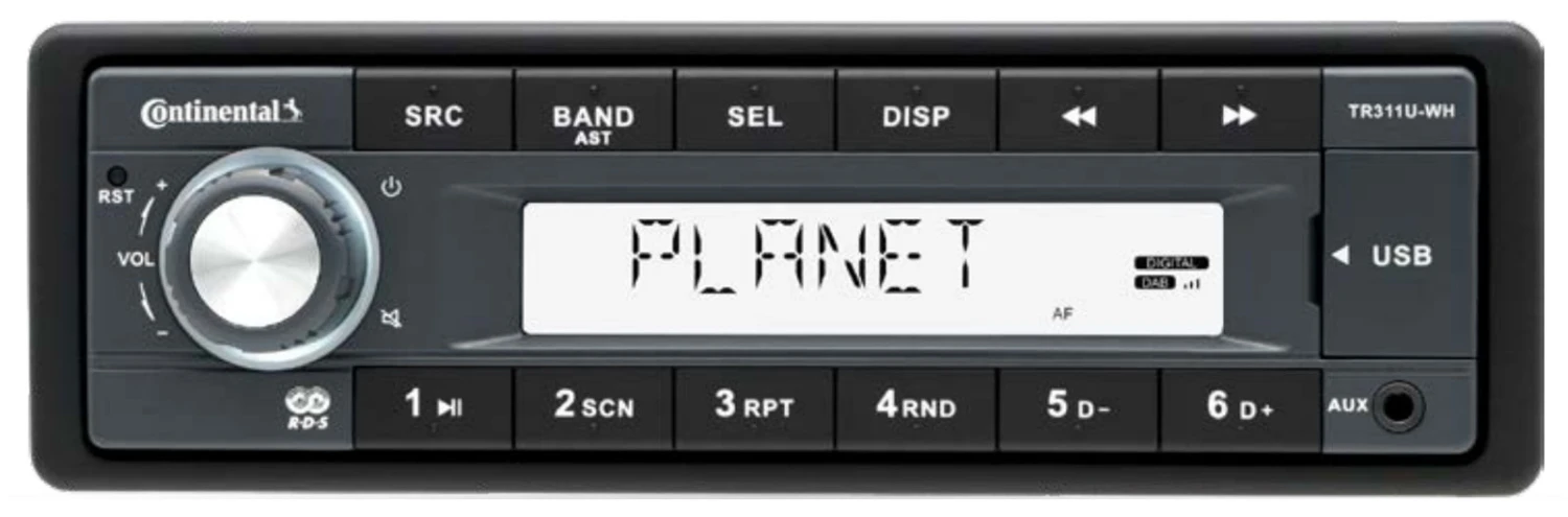Continental TR311U-WH - MP3-Autoradio Mit USB / AUX-IN 1 Continental TR311U-WH - MP3-Autoradio Mit USB / AUX-IN