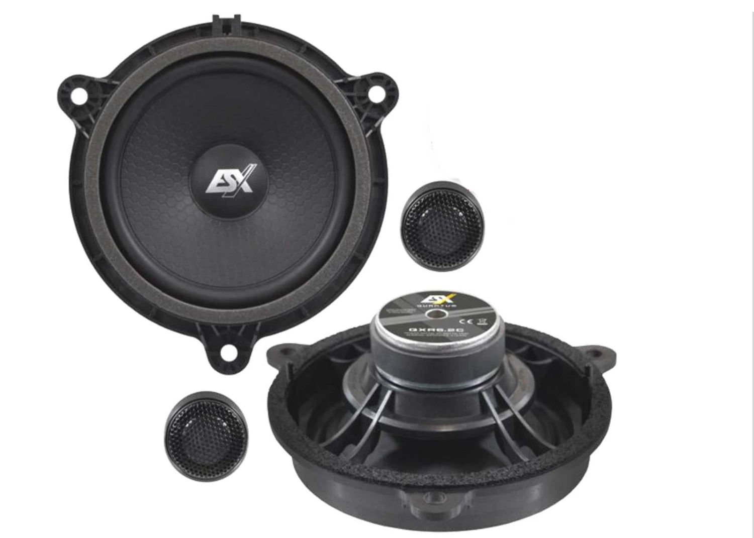 ESX QXR6.2C - 16 Cm Komponenten-Lautsprecher Mit 180 Watt (RMS: 90 Watt) 1 ESX QXR6.2C - 16 Cm Komponenten-Lautsprecher Mit 180 Watt (RMS: 90 Watt)