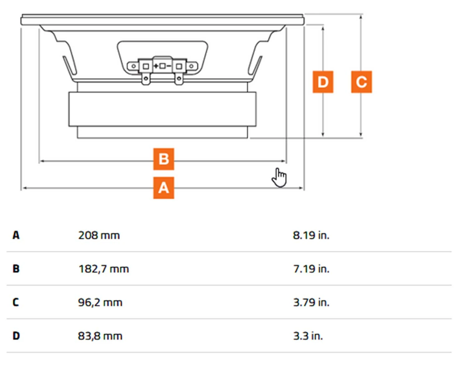 Hertz SV 200.1 - 20 Cm Mitteltöner-Lautsprecher Mit 500 Watt (RMS: 200 Watt) 3 Hertz SV 200.1 - 20 Cm Mitteltöner-Lautsprecher Mit 500 Watt (RMS: 200 Watt) – Bild 3