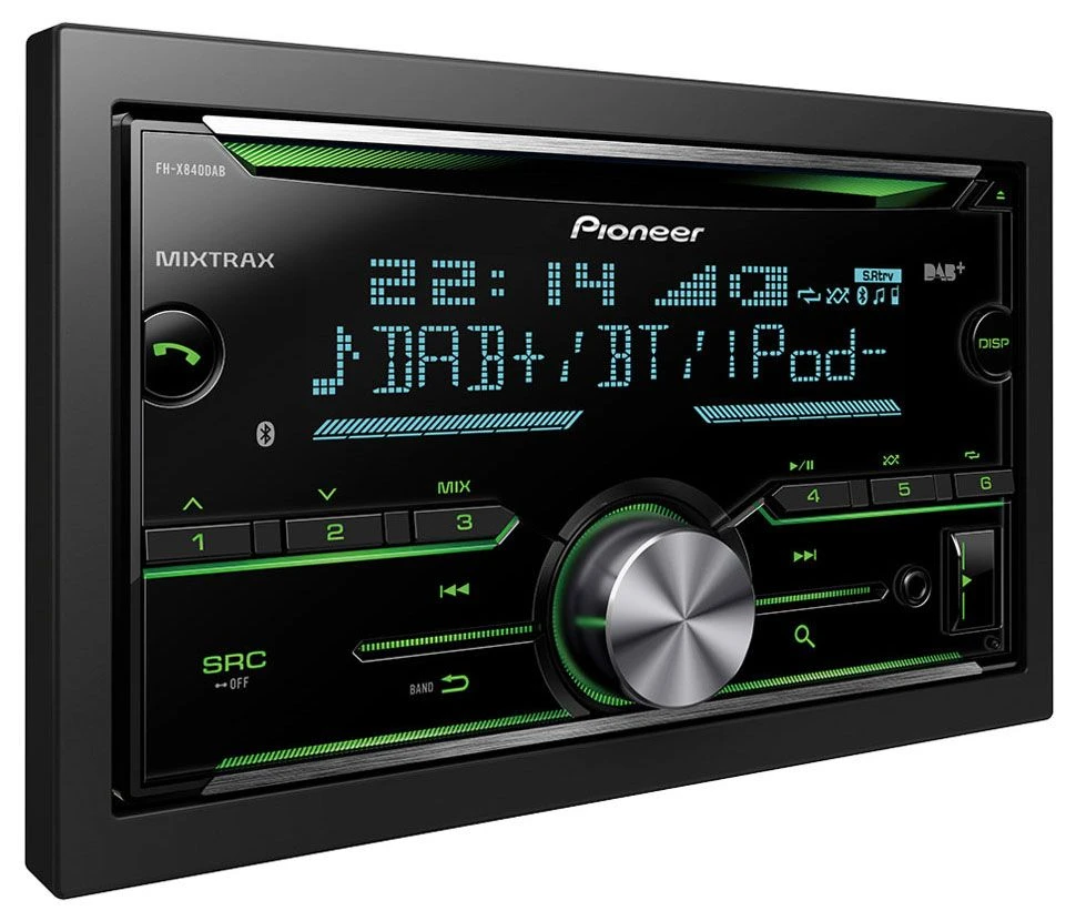 Pioneer FH-X840DAB - Doppel-DIN CD/MP3-Autoradio Mit Bluetooth / DAB / USB / IPod - Mit DAB Antenne 3 Pioneer FH-X840DAB - Doppel-DIN CD/MP3-Autoradio Mit Bluetooth / DAB / USB / IPod - Mit DAB Antenne – Bild 3
