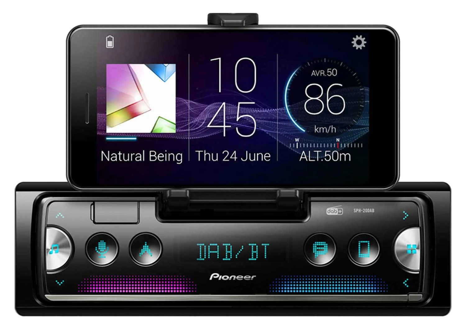 Pioneer SPH-20DAB - MP3-Autoradio Mit DAB / Bluetooth / USB / IPod - Inkl. DAB Antenne 2 Pioneer SPH-20DAB - MP3-Autoradio Mit DAB / Bluetooth / USB / IPod - Inkl. DAB Antenne – Bild 2