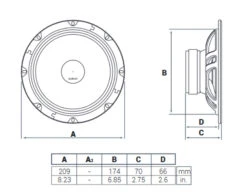 Audison Prima AP 8 - 20 Cm Tieftöner-Lautsprecher Mit 300 Watt (RMS: 100 Watt) 11 Audison Prima AP 8 - 20 Cm Tieftöner-Lautsprecher Mit 300 Watt (RMS: 100 Watt) -Auto Zubehör Günstiges Geschäft 45073 5