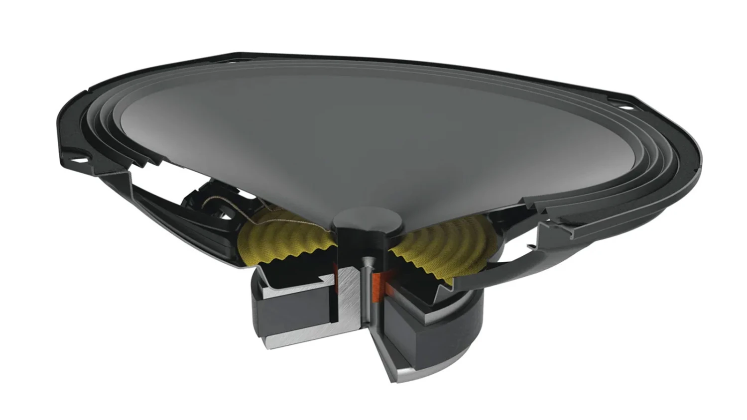 Audison Prima AP 690 - 15x23cm (6x9 Zoll) Tieftöner-Lautsprecher Mit 300 Watt (RMS: 100 Watt) 3 Audison Prima AP 690 - 15x23cm (6x9 Zoll) Tieftöner-Lautsprecher Mit 300 Watt (RMS: 100 Watt) – Bild 3